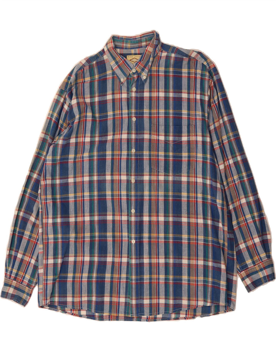 PACIFIC TRAIL Mens Shirt 2XL Blue Check Cotton Vintage Pacific Trail and Second-Hand Pacific Trail from Messina Hembry 