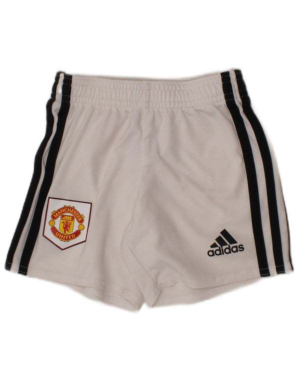 ADIDAS Girls Manchester United Sport Shorts 2-3 Years  White Polyamide