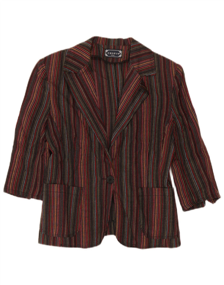 Chopin Roma Womens 3/4 Sleeve Blazer Jacket IT 44 Medium Multicoloured