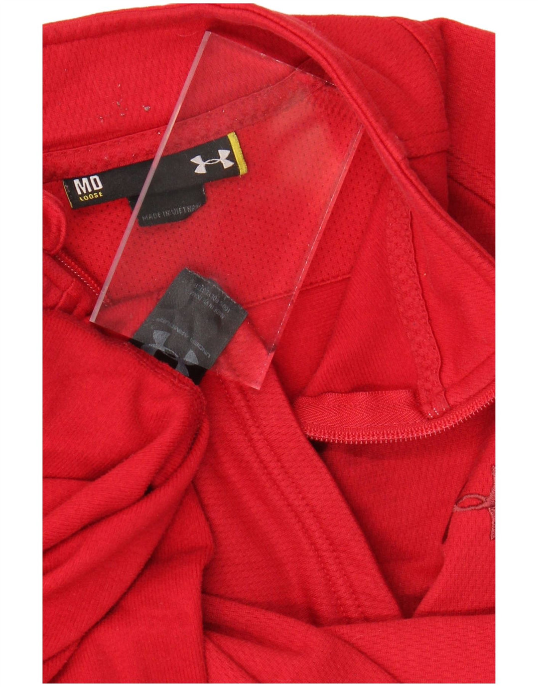 UNDER ARMOUR Womens Loose Fit Tracksuit Top Jacket UK 14 Medium Red
