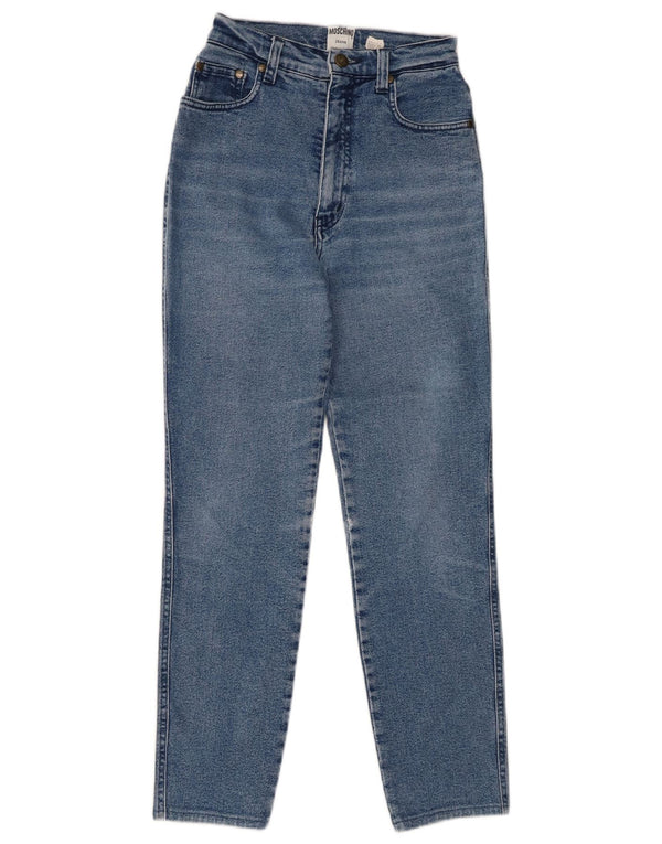 Moschino Womens High Rise Tapered Jeans W27 L27 Blue Cotton
