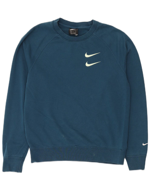 Nike Mens Sweatshirt Jumper Small Blue Cotton
