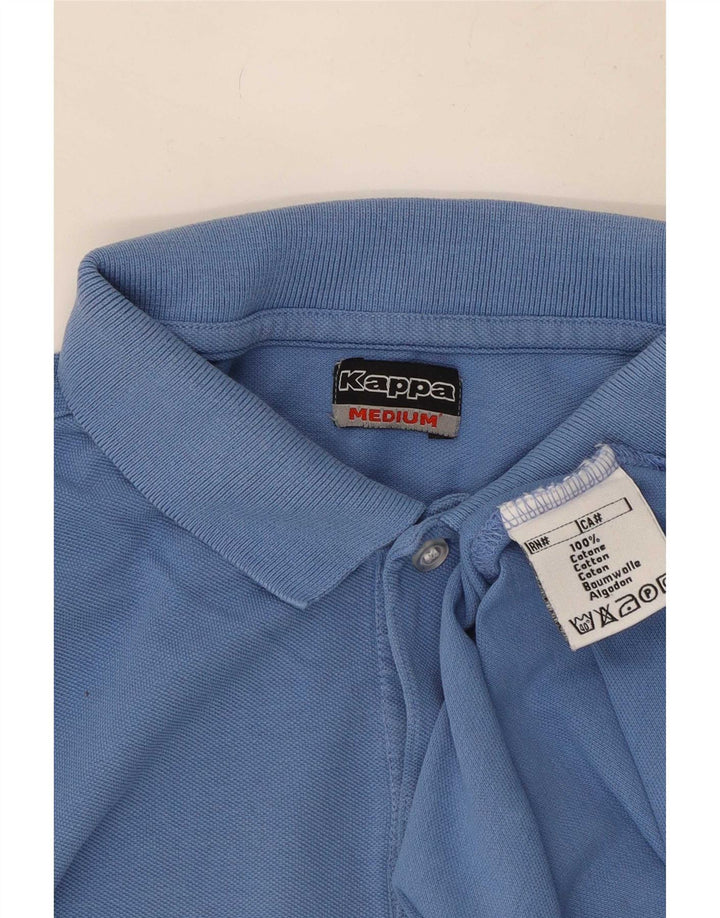 Kappa Mens Polo Shirt Medium Blue Cotton