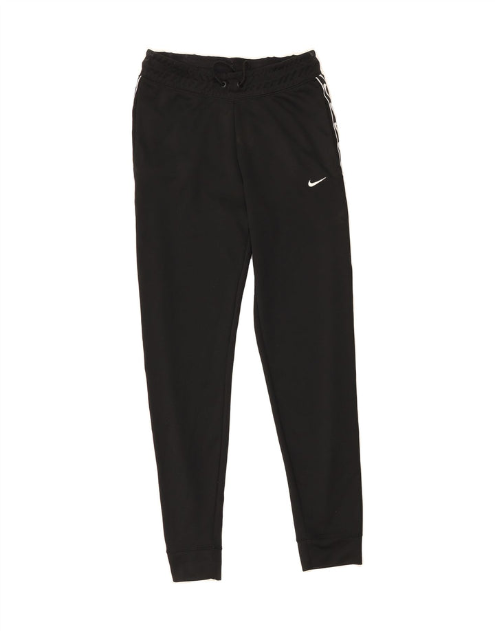 NIKE Womens Tracksuit Trousers Joggers UK 8 Small Black Polyester Vintage Nike and Second-Hand Nike from Messina Hembry 