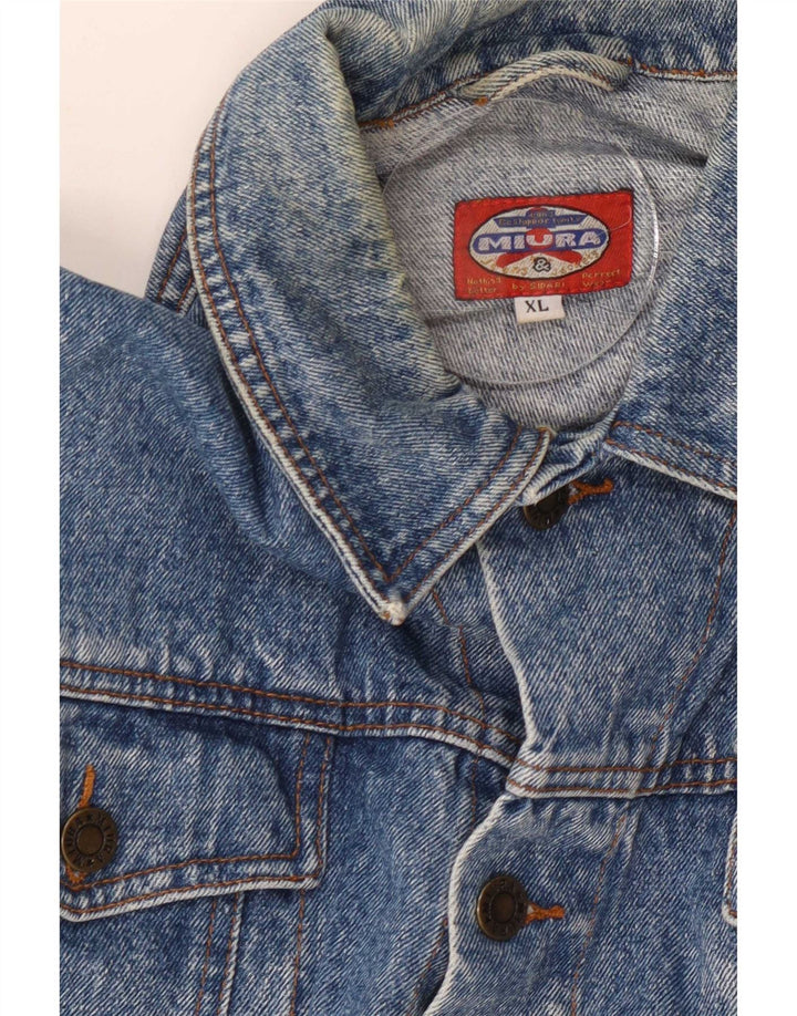 Vintage Mens Denim Jacket UK 42 XL Blue