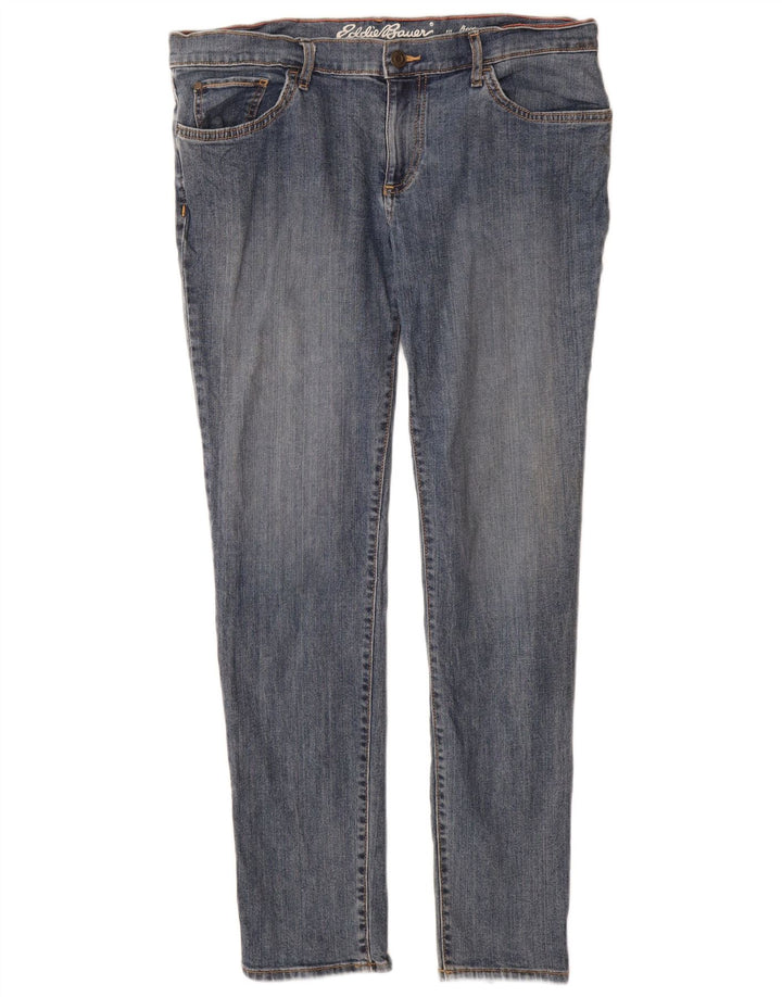 Eddie Bauer Womens Slim Jeans US 10 Large W32 L30 Blue Cotton