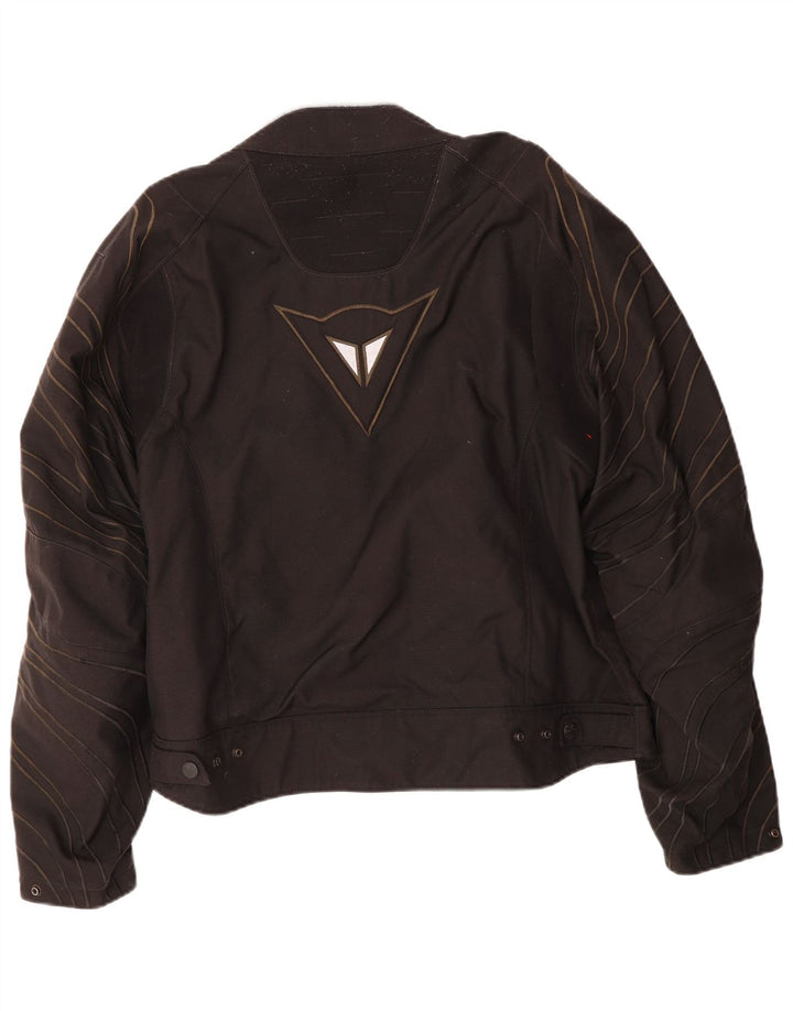 DAINESE Mens Graphic Racer Jacket IT 56 3XL Black Nylon
