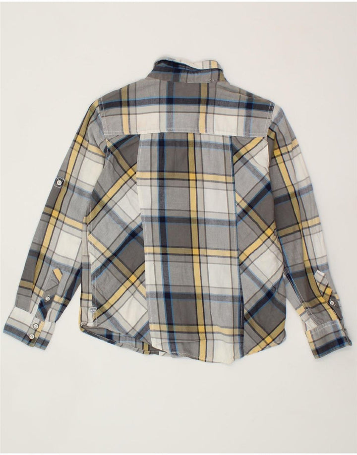 GUESS Boys Flannel Shirt 12-13 Years Grey Check Cotton Vintage Guess and Second-Hand Guess from Messina Hembry 