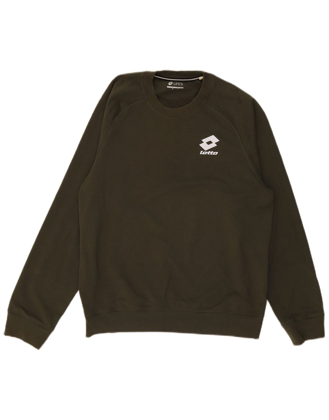 LOTTO Mens Sweatshirt Jumper Small Khaki
