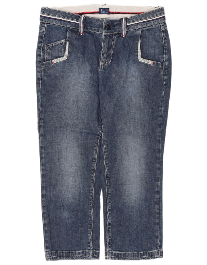 Trussardi Womens Capri Jeans W26 L20 Blue Cotton