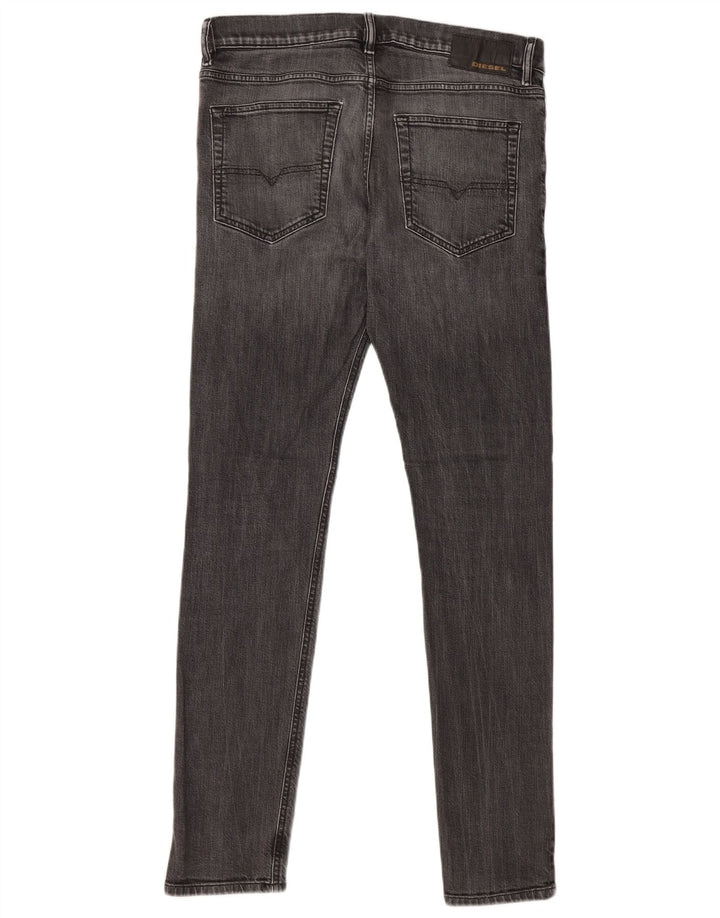 DIESEL Mens D-Luster Slim Jeans W32 L32 Grey Cotton