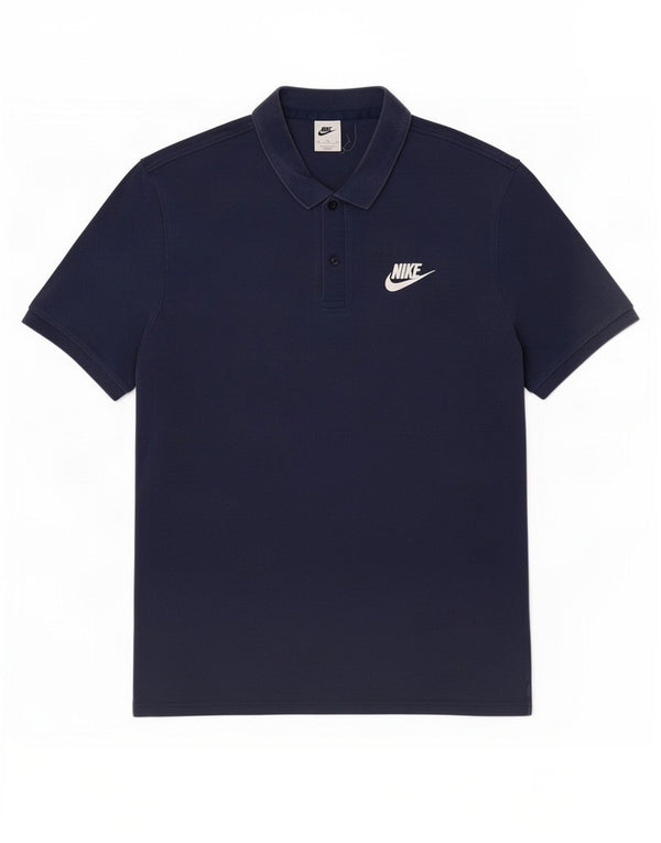 Nike Mens Polo Shirt XL Navy Blue Cotton