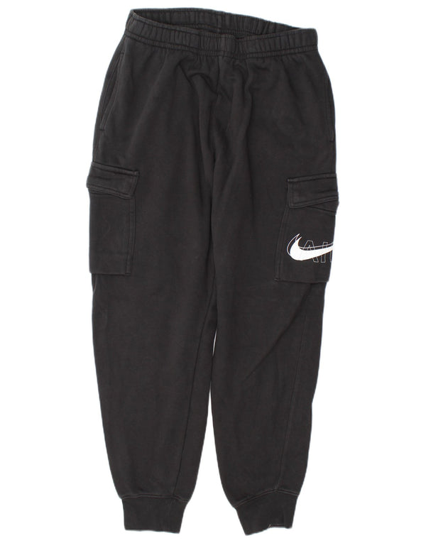 Nike Mens Graphic Cargo Tracksuit Trousers Joggers Medium  Black Cotton