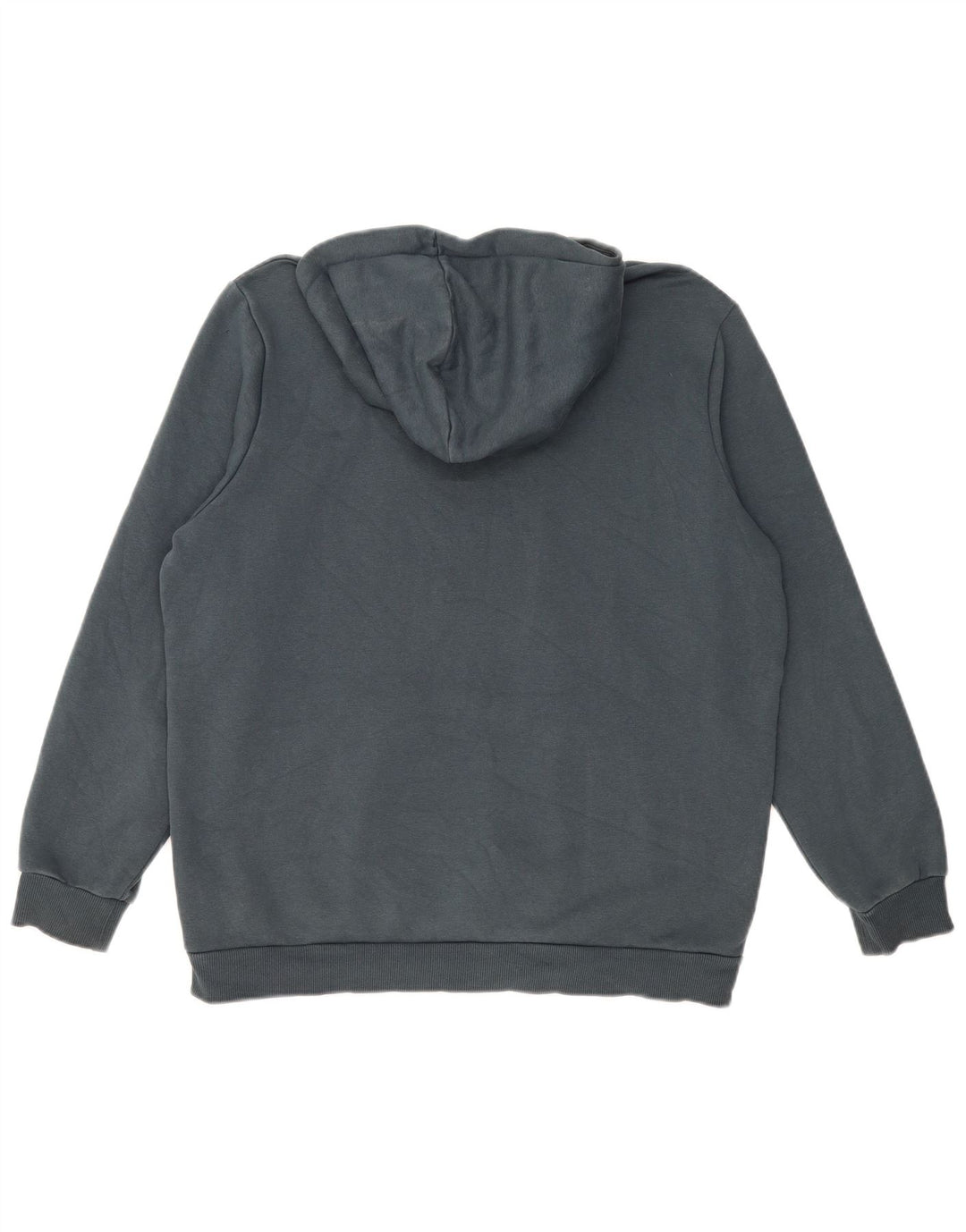 PUMA Mens Hoodie Jumper Large Blue Cotton