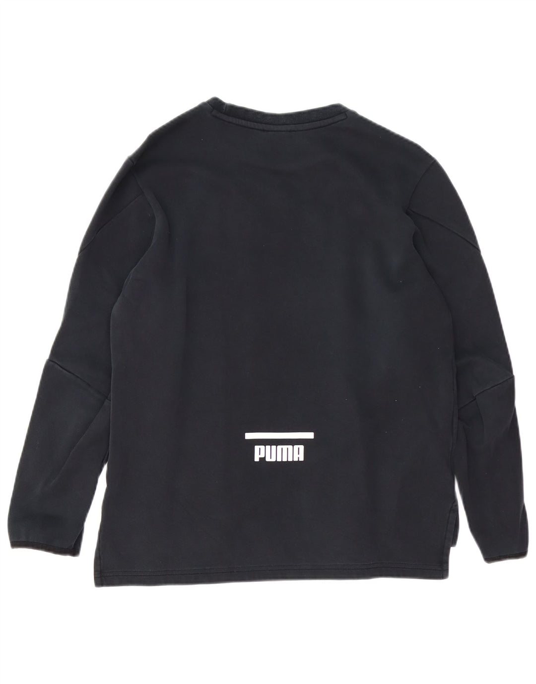 PUMA Mens Sweatshirt Jumper Small Black Cotton