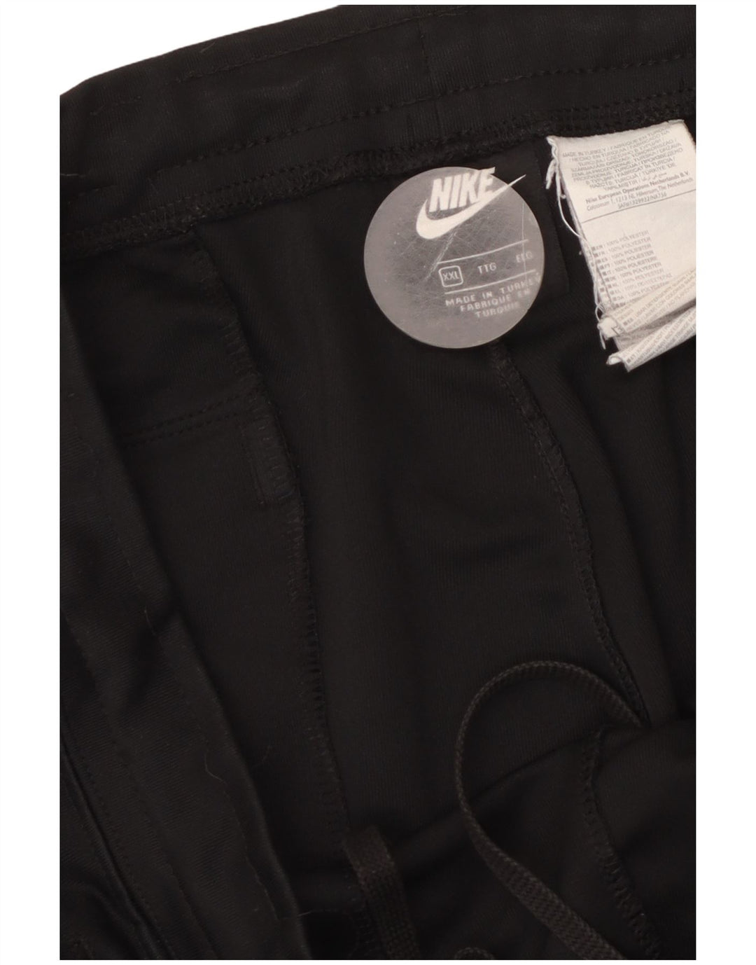 NIKE Mens Graphic Tracksuit Trousers 2XL  Black Polyester