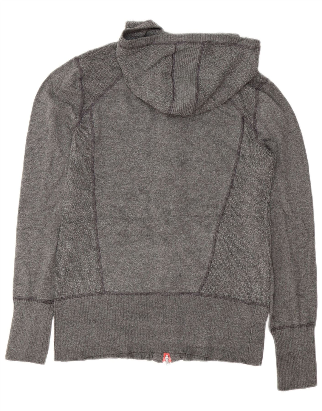 Eddie Bauer Womens Hooded Oversized Cardigan Sweater UK 10 Small Grey