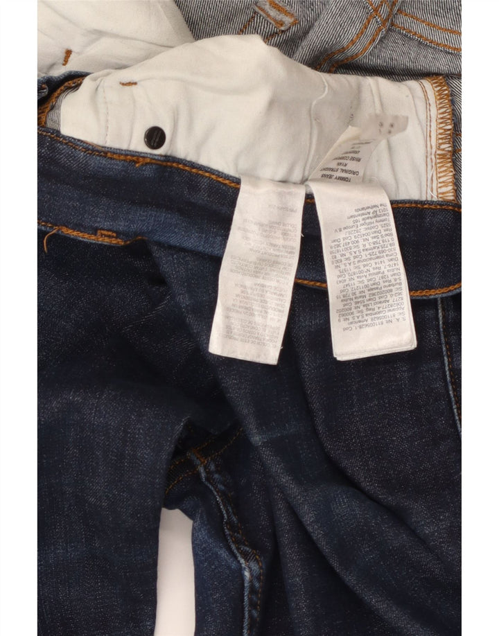 TOMMY HILFIGER Womens Straight Jeans W36 L32 Navy Blue Cotton