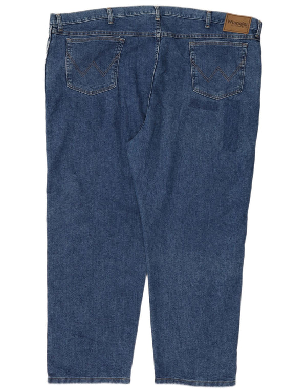 WRANGLER Mens Straight Jeans W50 L28 Blue Cotton