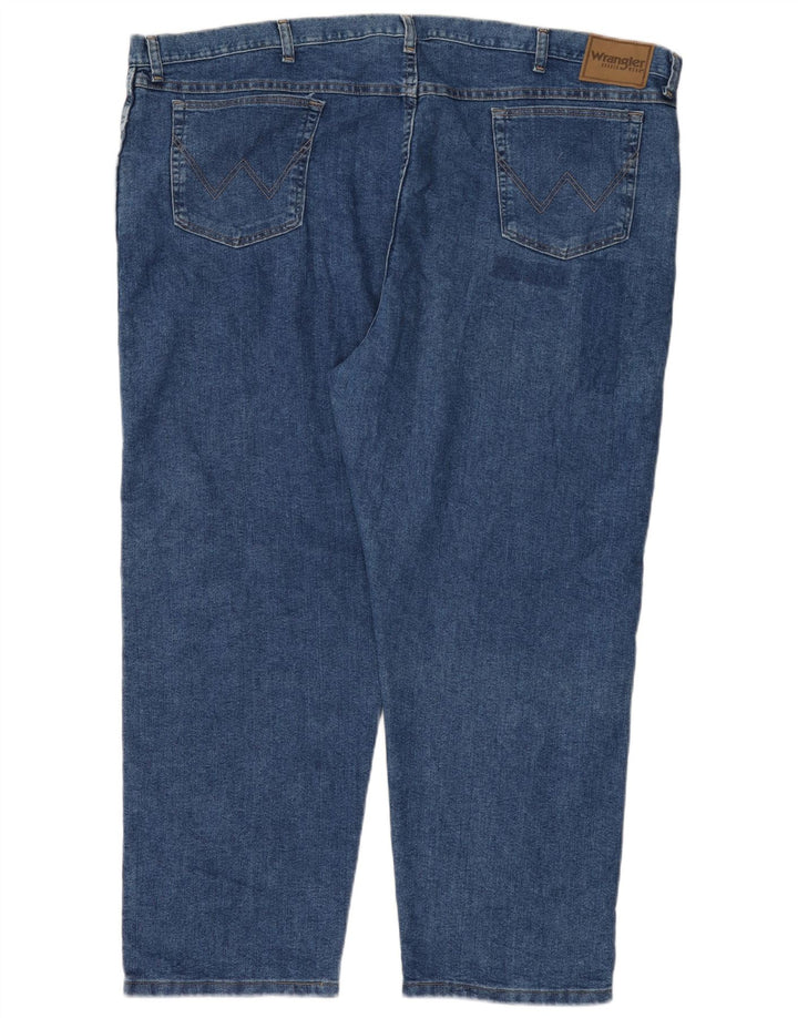 WRANGLER Mens Straight Jeans W50 L28 Blue Cotton