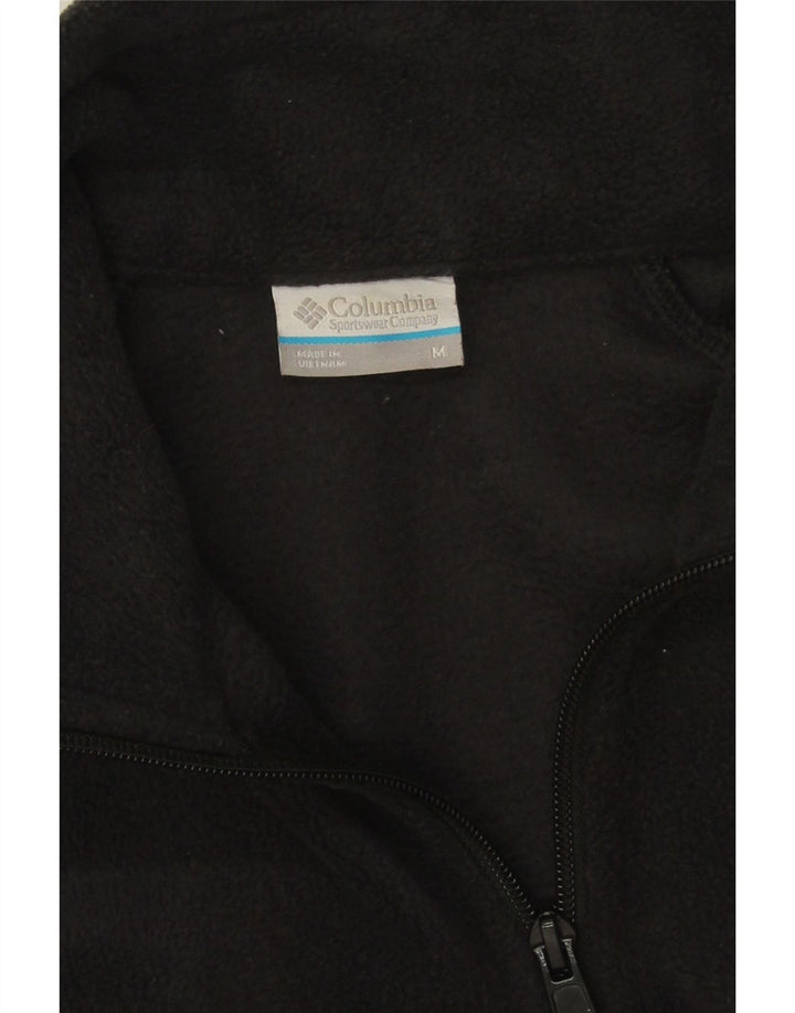 Columbia Womens Fleece Jacket UK 14 Medium Black Polyester