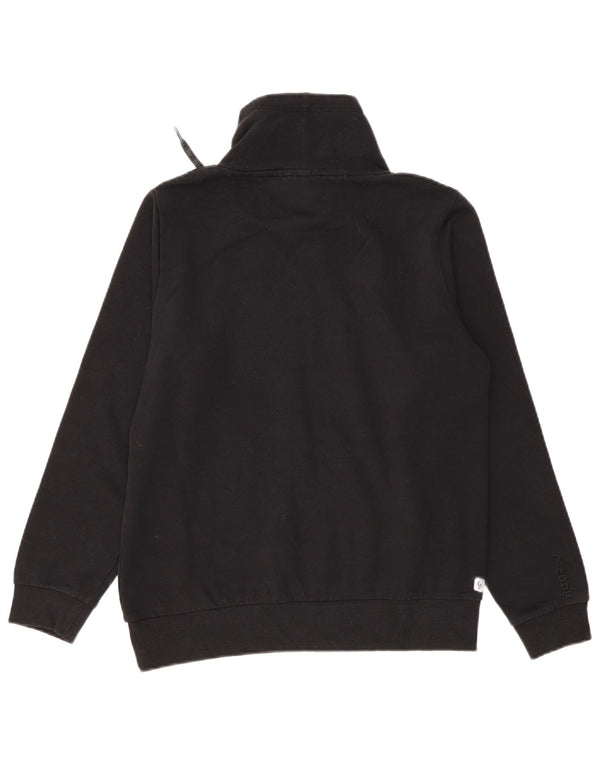 Freddy Womens Graphic Sweatshirt Jumper UK 14 Medium Black Cotton