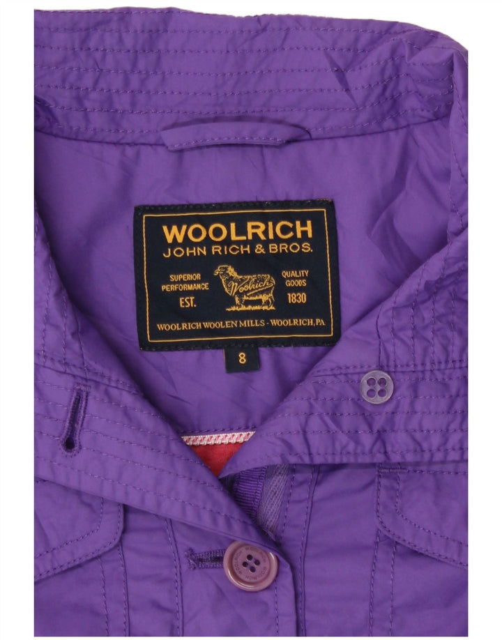 Woolrich Girls Parka Jacket 7-8 Years Purple