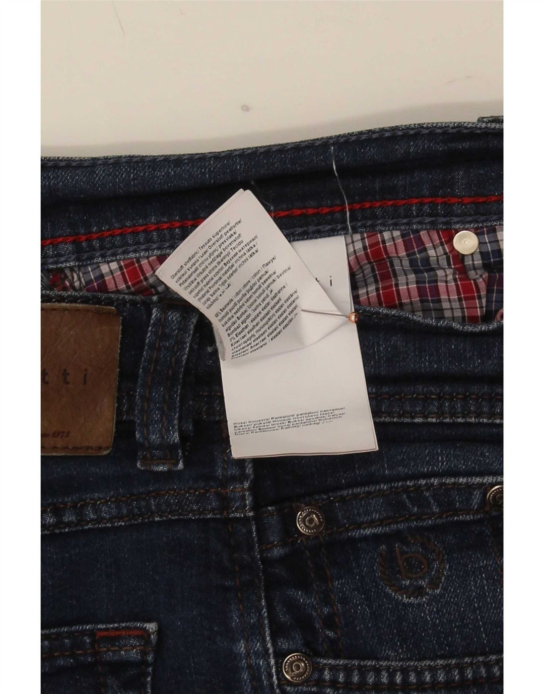 Bugatti Mens Nevada Straight Jeans W36 L32 Navy Blue Cotton