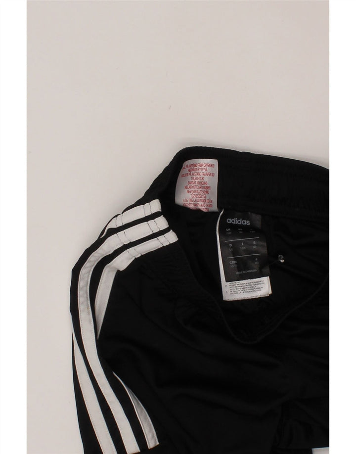 ADIDAS Boys Climalite Sport Shorts 7-8 Years Black Polyester