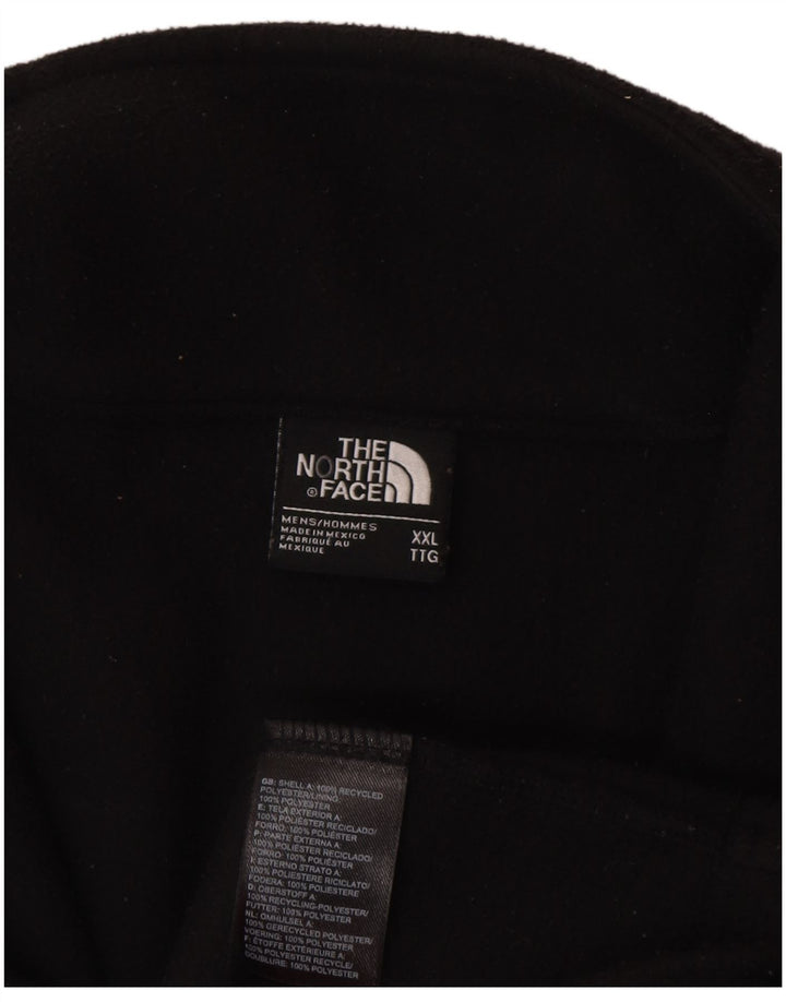 The North Face Mens Fleece Jacket UK 44 2XL Black Polyester