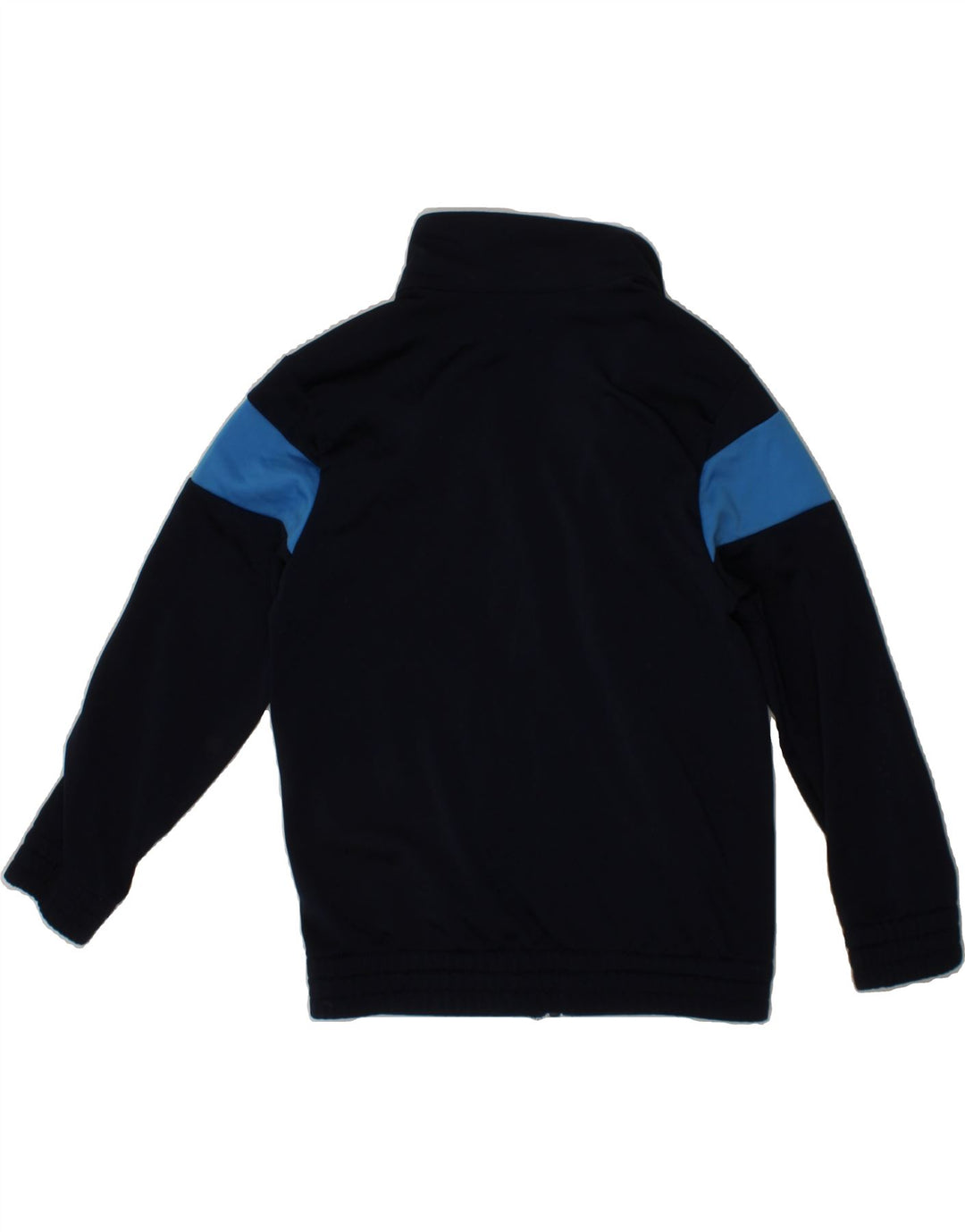 ADIDAS Boys Tracksuit Top Jacket 5-6 Years Navy Blue Colourblock Polyester Vintage Adidas and Second-Hand Adidas from Messina Hembry 