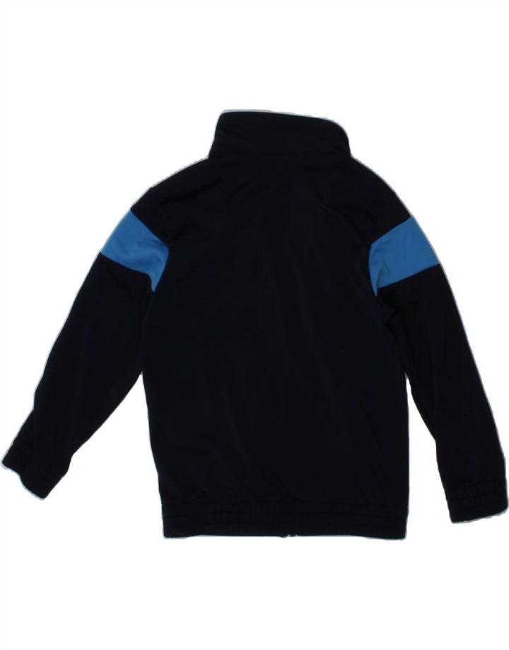 ADIDAS Boys Tracksuit Top Jacket 5-6 Years Navy Blue Colourblock Polyester Vintage Adidas and Second-Hand Adidas from Messina Hembry 