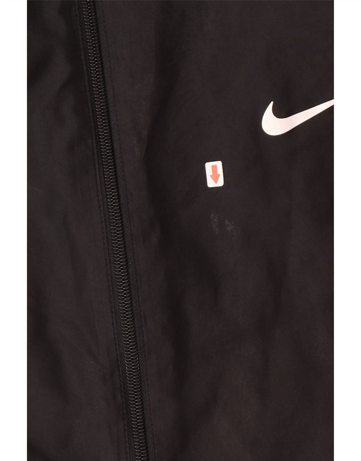 Nike Mens Tracksuit Top Jacket XL Black Colourblock Polyester
