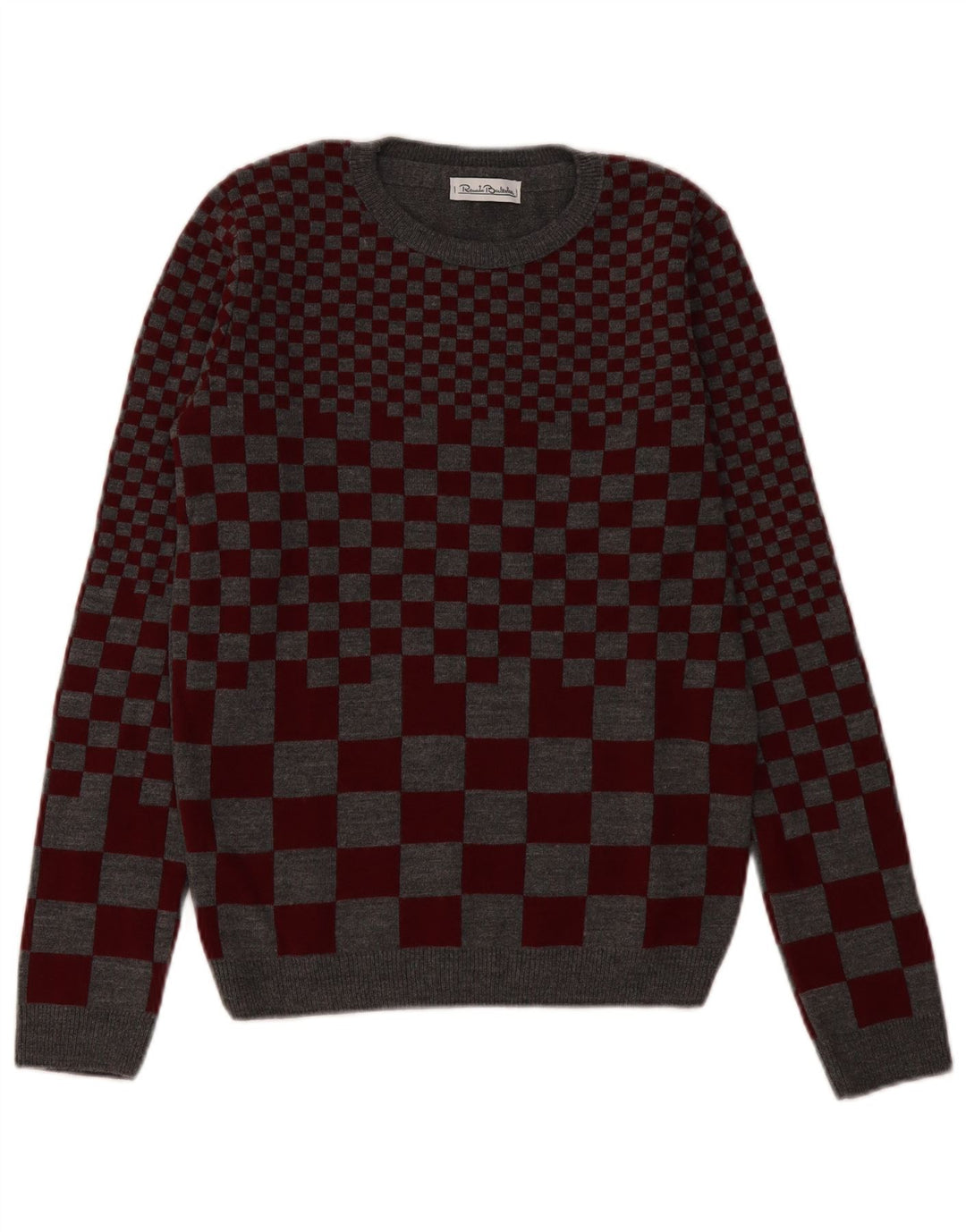 RENATO BALESTRA Girls Crew Neck Jumper Sweater 14-15 Years 2XL Grey Vintage Renato Balestra and Second-Hand Renato Balestra from Messina Hembry 