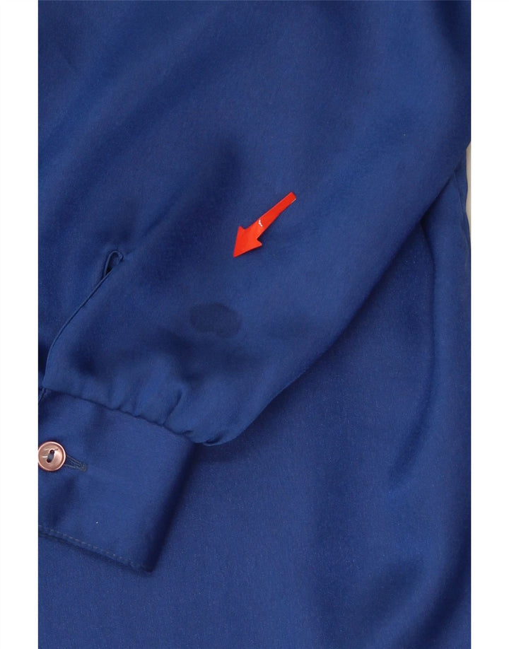 MADELEINE Womens Oversized Shirt Blouse EU 44 XL Blue Polyester Vintage Madeleine and Second-Hand Madeleine from Messina Hembry 