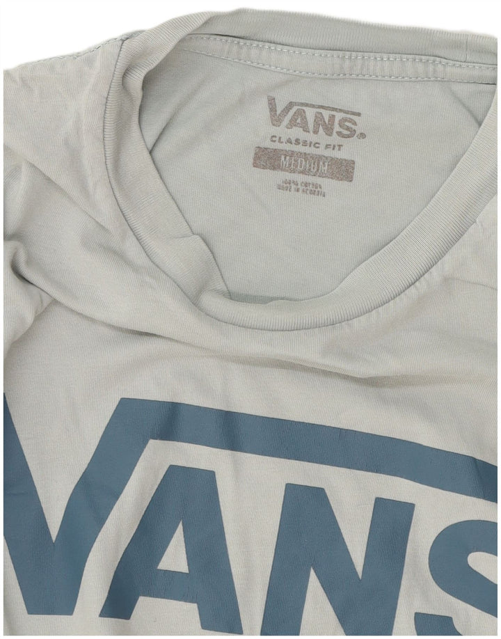 Vans Mens Classic Fit Graphic T-Shirt Top Medium Blue Cotton