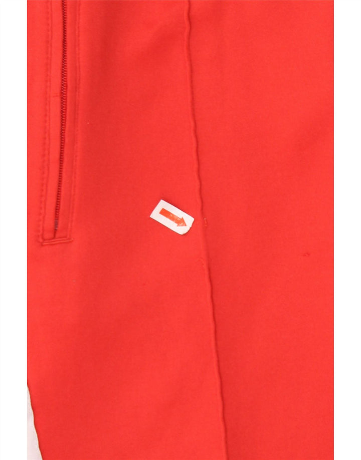 ADIDAS Womens Tracksuit Trousers UK 8 Small Red Cotton