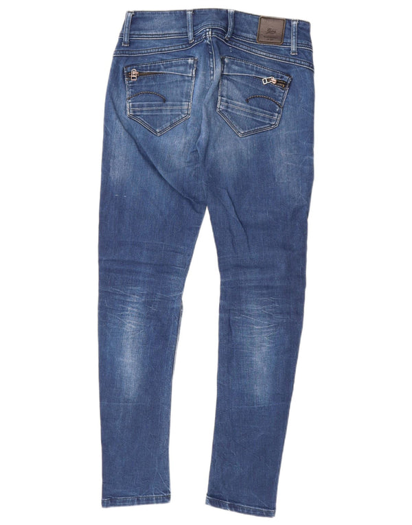 G-Star Womens Low Waist Skinny Jeans W28 L28 Blue