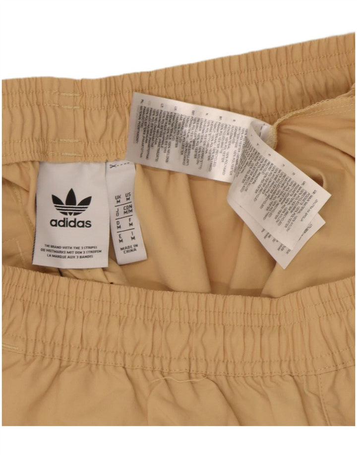 Adidas Mens Graphic Swimming Shorts Medium Beige Polyester