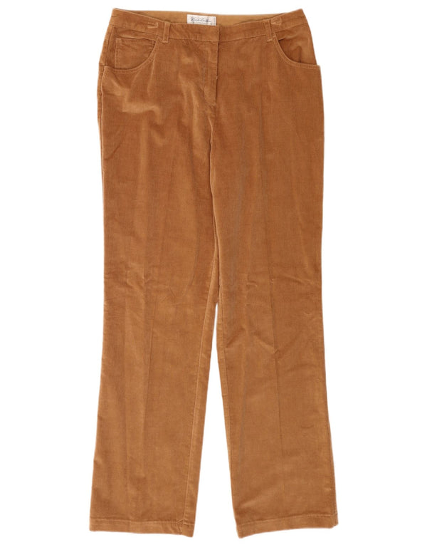 Brooks Brothers Womens Straight Corduroy Trousers US 12 Large W32 L32 Beige