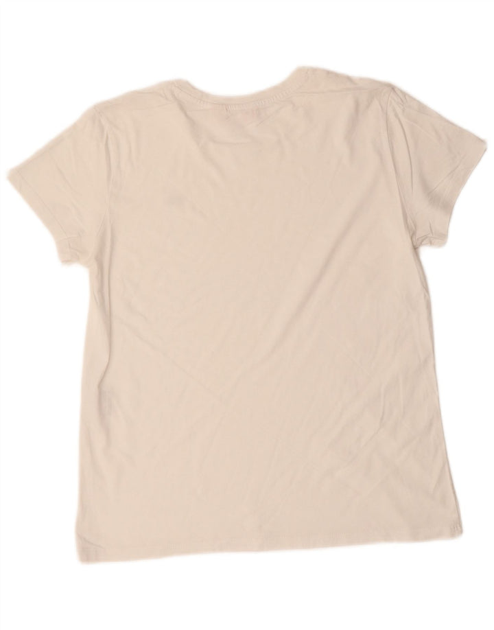 LEVI'S Womens T-Shirt Top UK 14 Large White