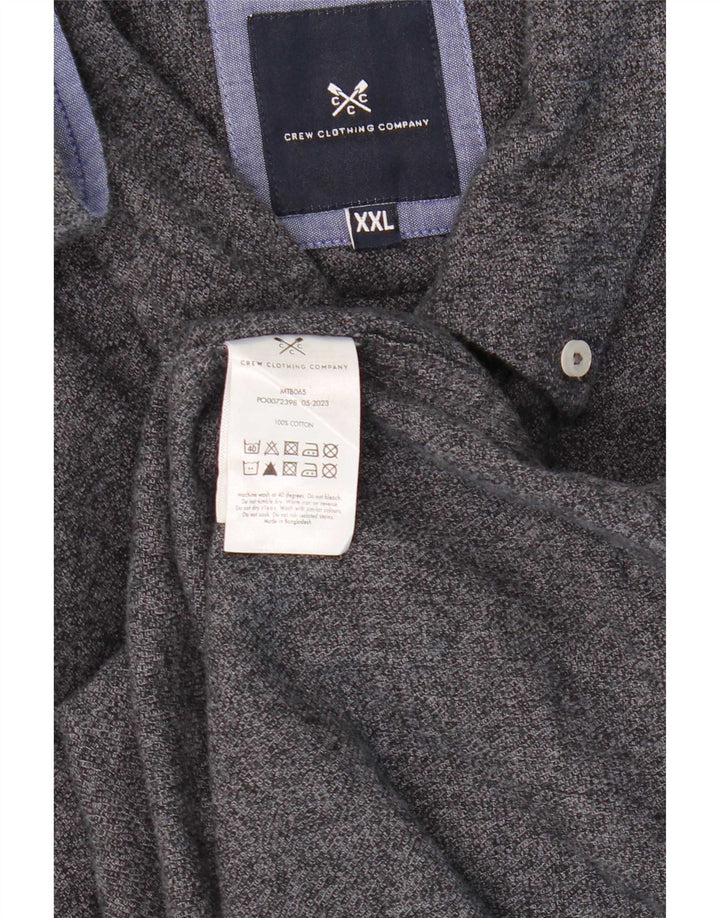 Crew Clothing Mens Shirt 2XL Grey Cotton