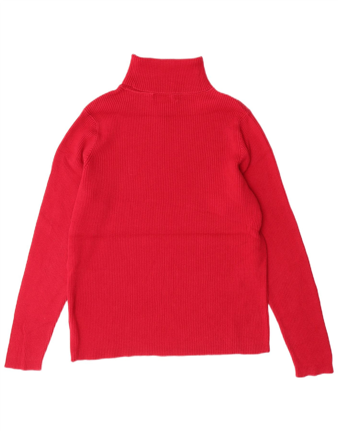 RALPH LAUREN Womens Roll Neck Jumper Sweater UK 16 Large Pink Cotton