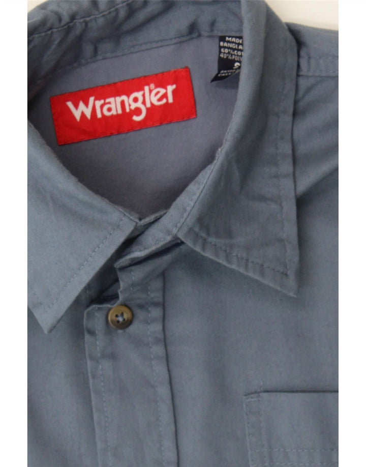 WRANGLER Mens Shirt Small Grey Cotton Vintage Wrangler and Second-Hand Wrangler from Messina Hembry 