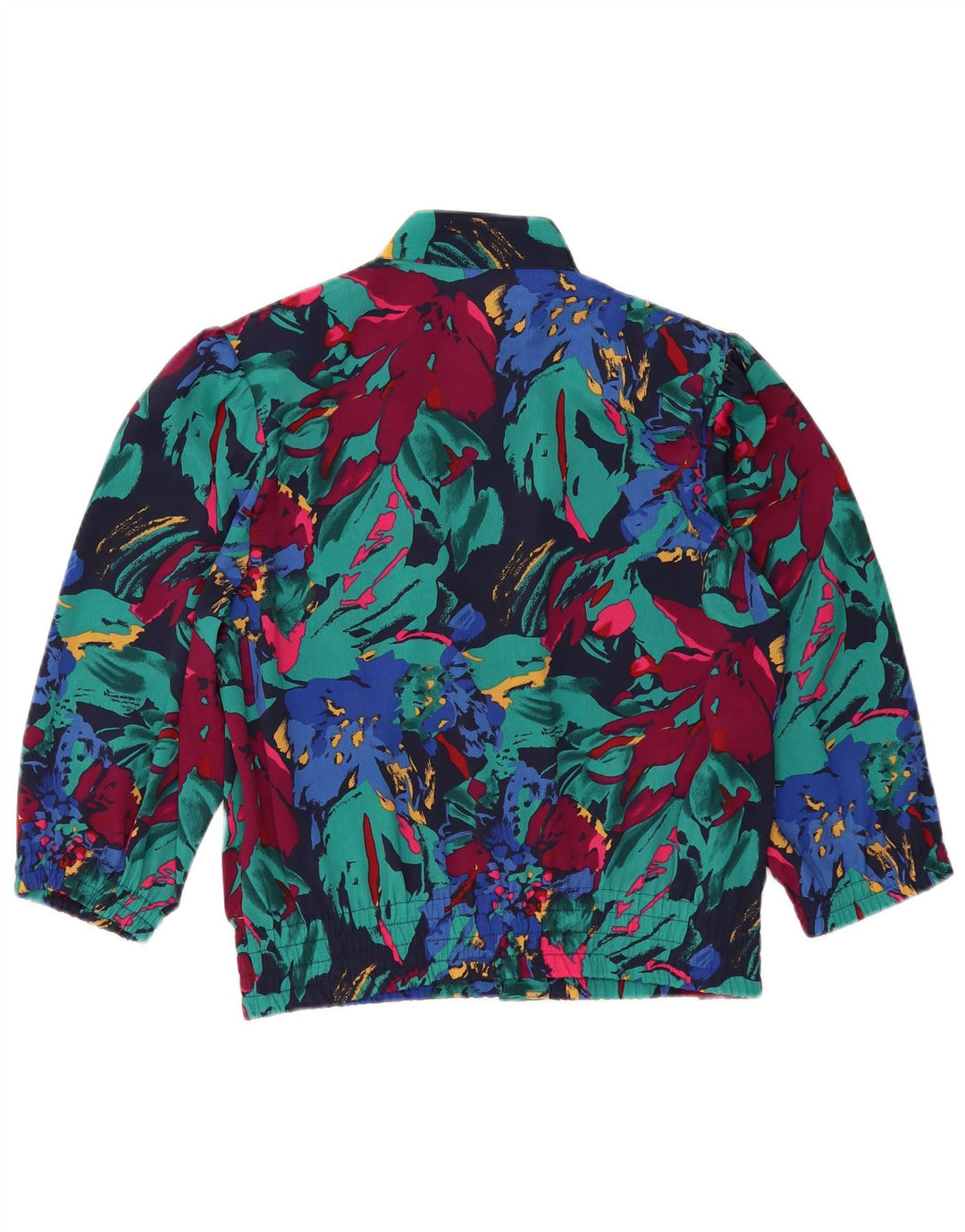 COMMANDER Womens Crop Shirt Blouse EU 42 Large Multicoloured Floral