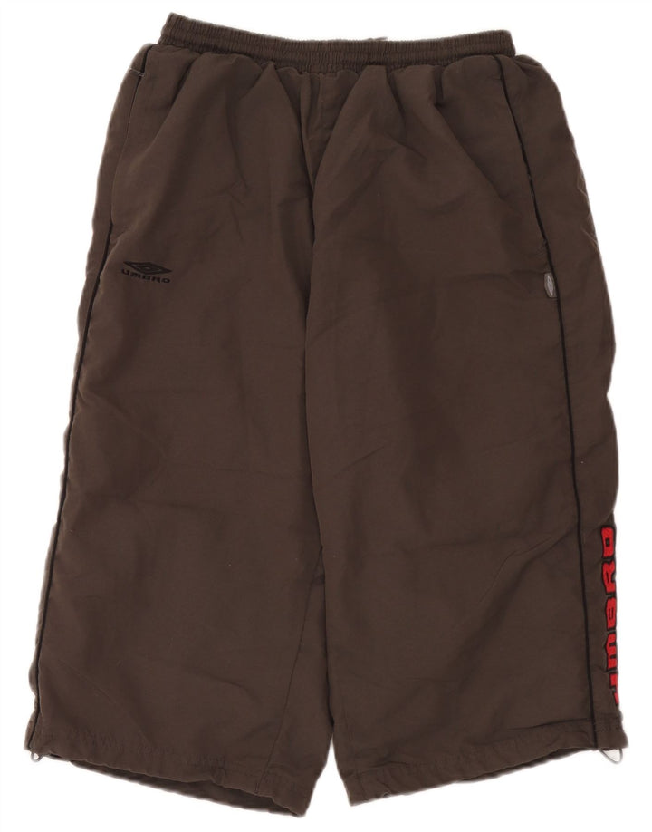 Umbro Mens Graphic Bermuda Sport Shorts Large Grey Polyester
