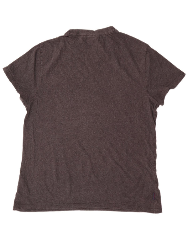 Superdry Mens Graphic T-Shirt Top XL Grey Cotton