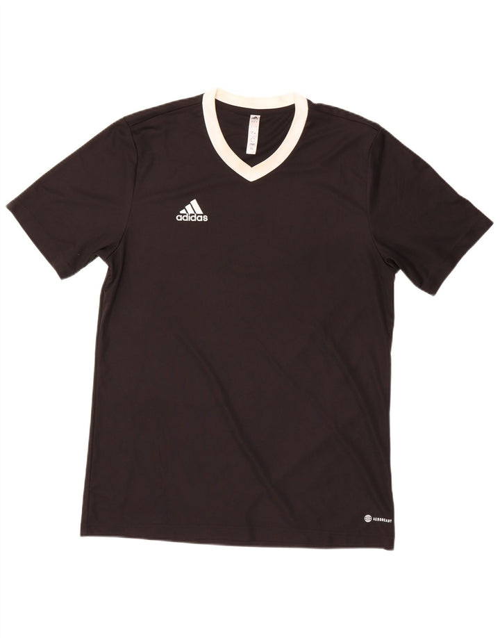Adidas Mens Aeroready T-Shirt Top Large Black Polyester