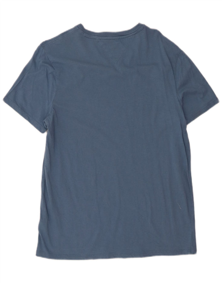 TOMMY HILFIGER Mens T-Shirt Top Small Blue Cotton