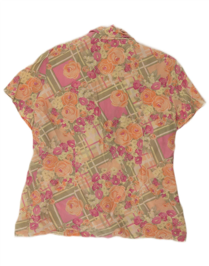 Liette Womens Double Breasted Shirt Blouse IT 46 Large Multicoloured Floral